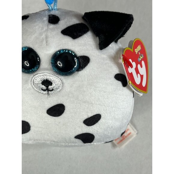 Ty Beanie Boos Cow Clip Small Plush Keychain Black White NWT - Picture 3 of 8